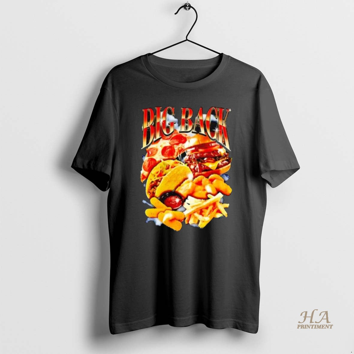 Official Big Back Food Collage Graphic T-Shirts, Hoodie, Sweatshirt | InkNestWear.com