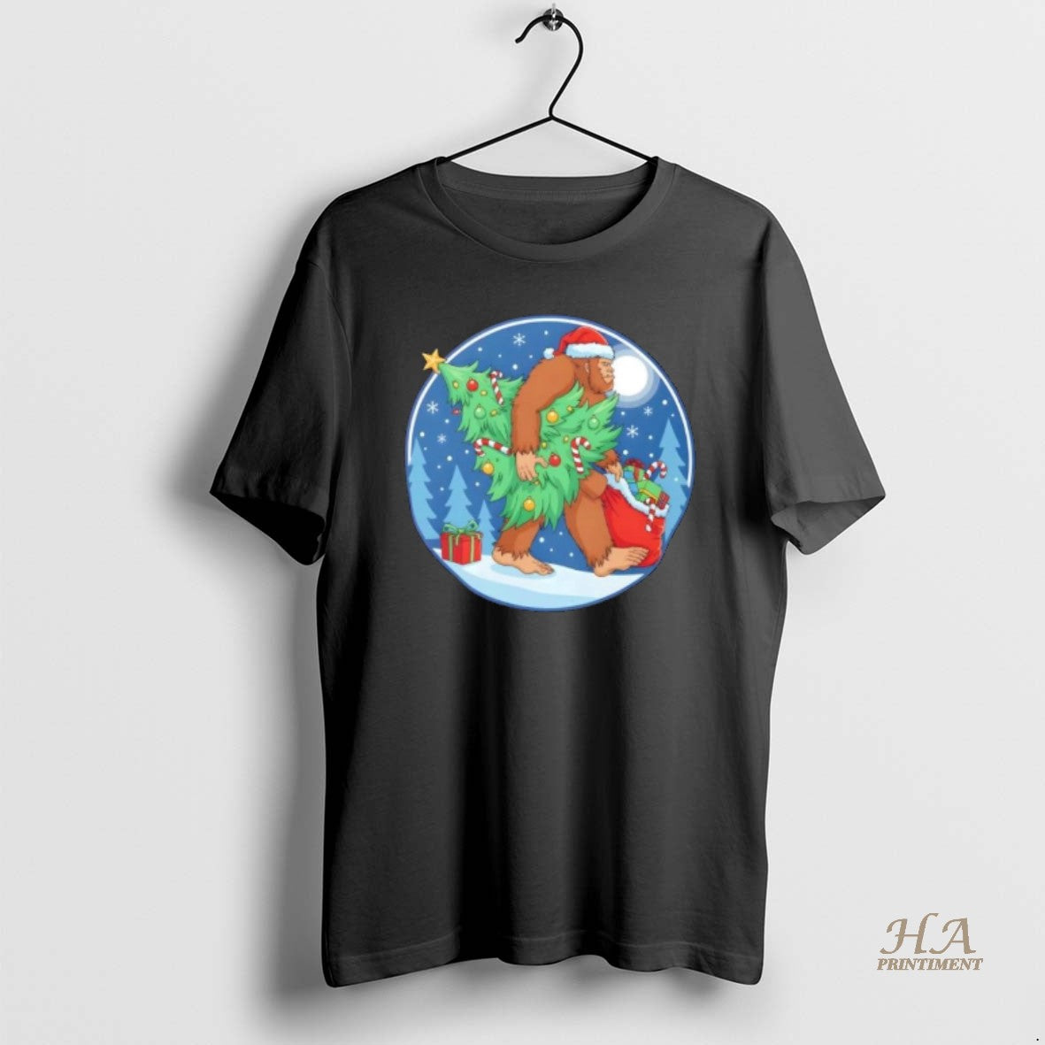 Official Bigfoot Christmas Sasquatch Santa Holiday T-Shirts, Hoodie, Sweatshirt | InkNestWear.com