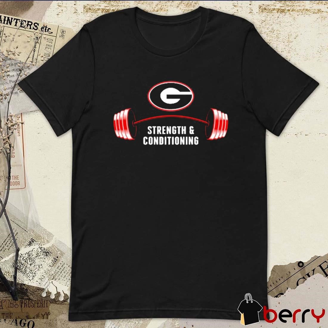 Bijan Robinson Wearing Uga Strength And Conditioning Georgia Bulldogs t-shirt