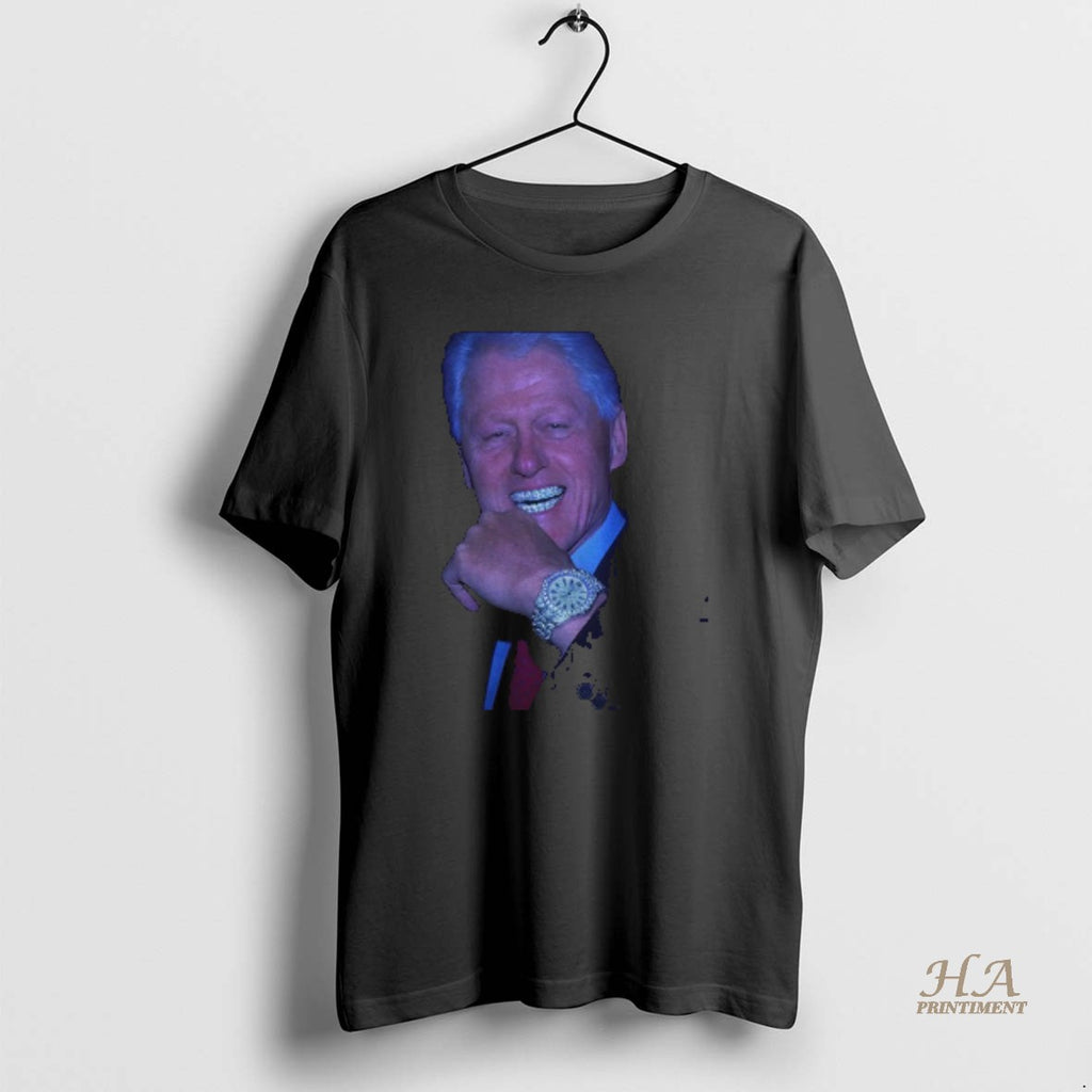 Official Bill Clinton Grillz Teeth Photo T-Shirts, Hoodie, Sweatshirt | InkNestWear.com