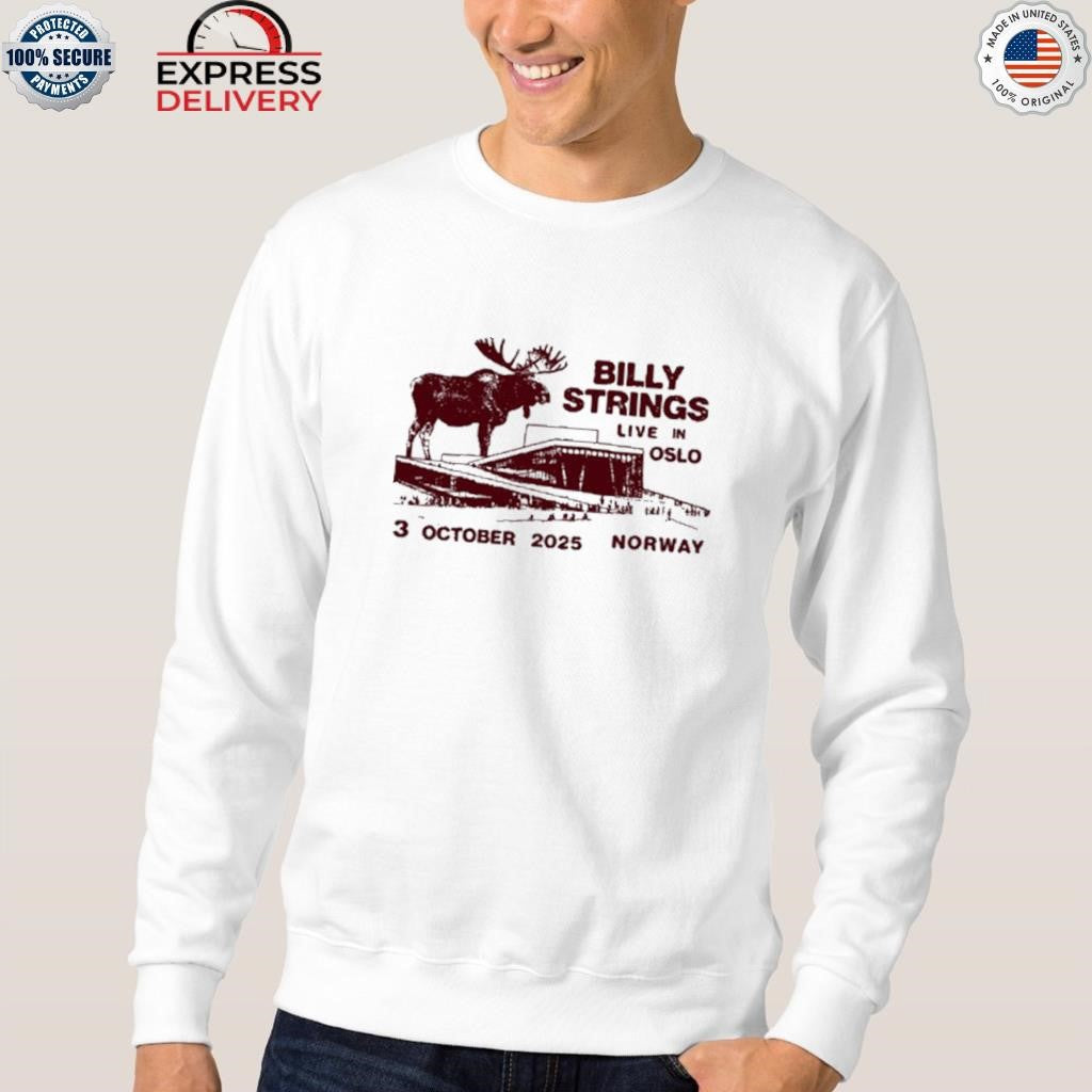 Billy Strings Oslo Norway Oct 3 2025 Event Shirt