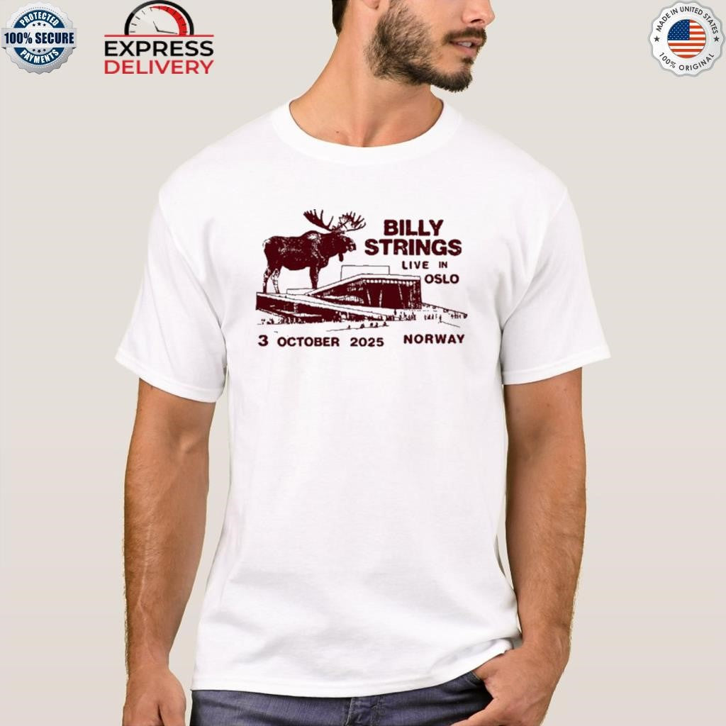 Billy Strings Oslo Norway Oct 3 2025 Event Shirt