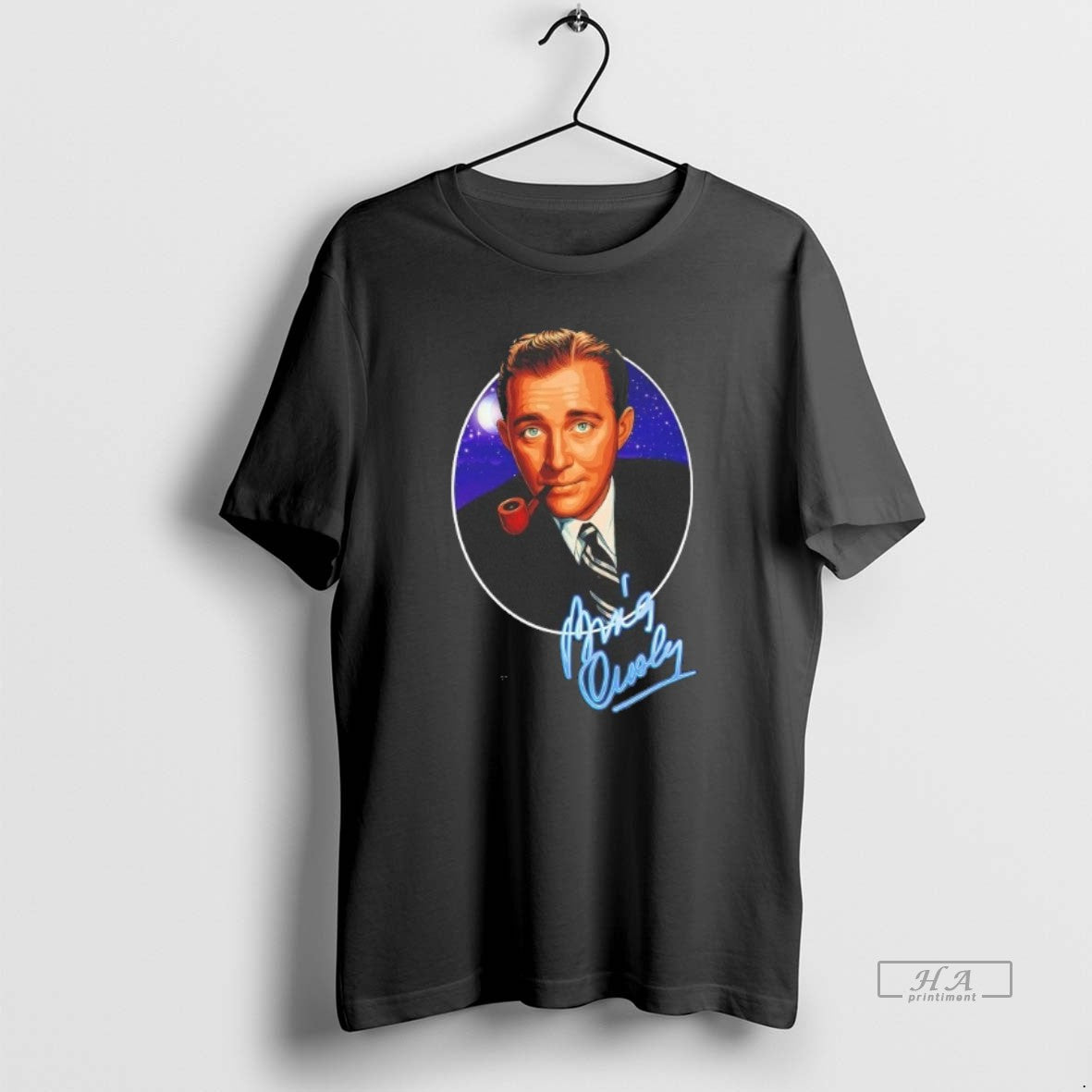 Official Bing Crosby Pipe Portrait Signature