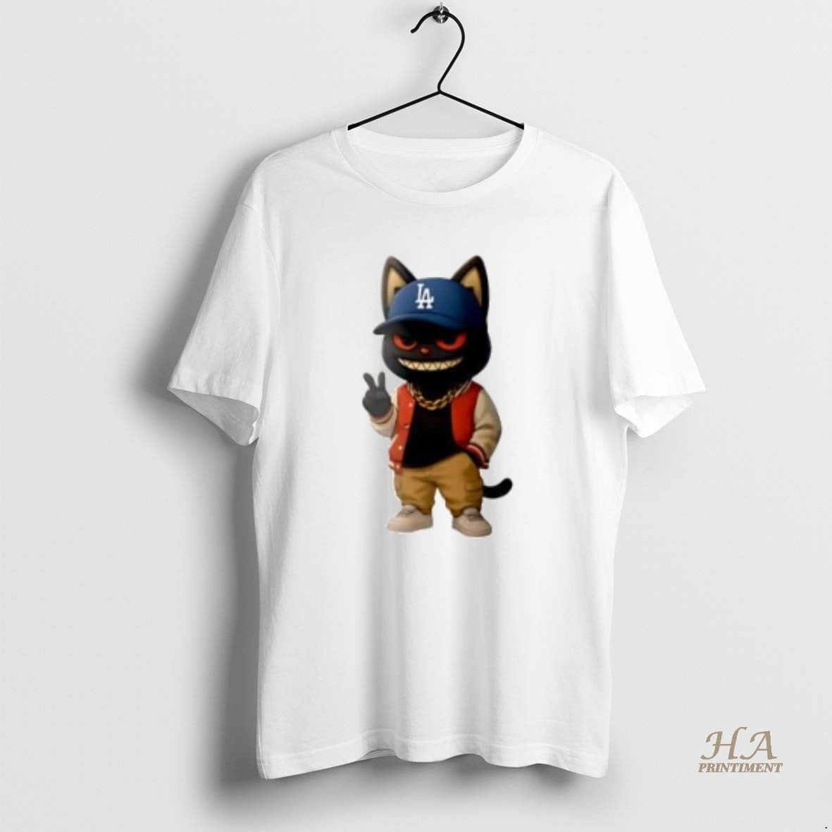 Official Black Cat Hiphop With Hat La Dodgers T-Shirts, Hoodie, Sweatshirt | InkNestWear.com