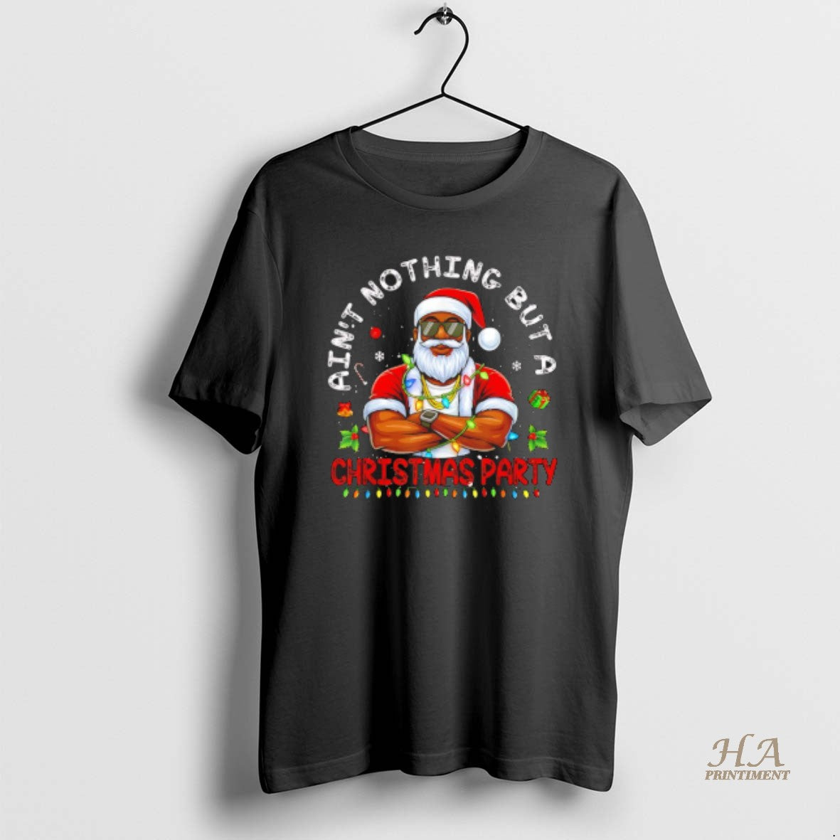 Official Black Santa Aint Nothing But A Christmas Party T-Shirts, Hoodie, Sweatshirt | InkNestWear.com