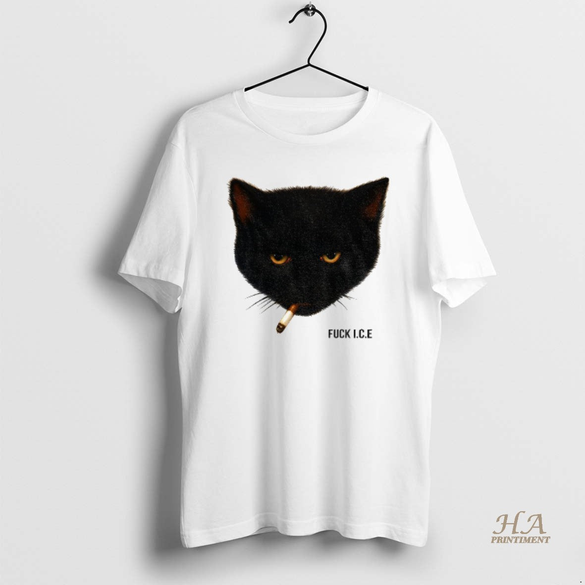 Official Black Cat Fuck Ice Smoking T-Shirts, Hoodie, Sweatshirt | InkNestWear.com