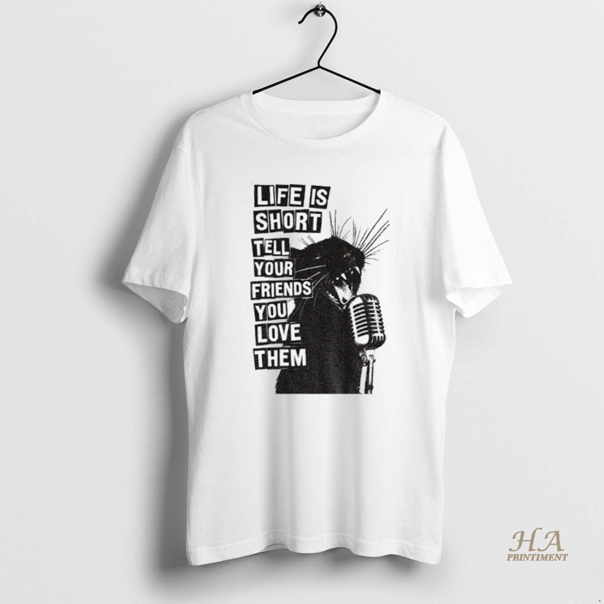Official Black Cat Life Is Short Tell Your Friends You Love Them T-Shirts, Hoodie, Sweatshirt | InkNestWear.com