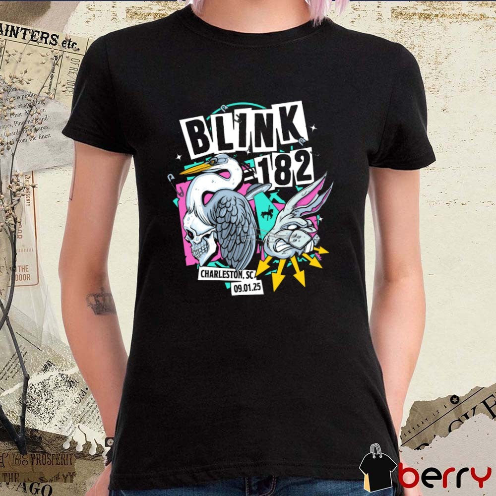 Blink-182 09.01.2025 Missionary Impossible Tour Charleston SC t-shirt