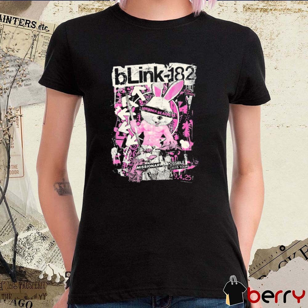 Blink 182 Missionary Impossible 2025 Tour September 4 2025 In Virginia Beach VA t-shirt