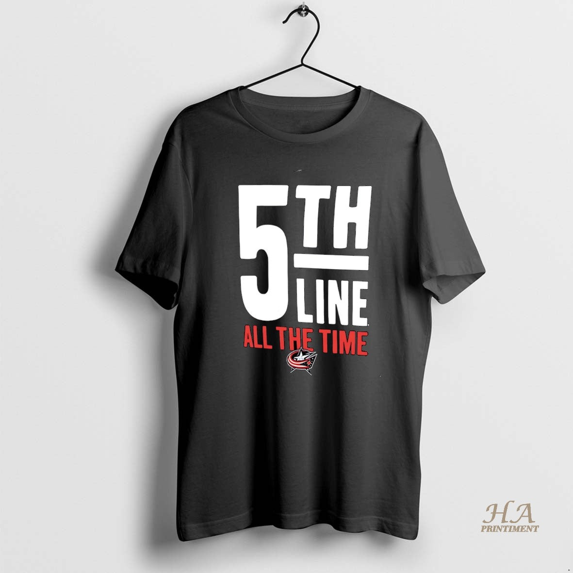 Official Blue Jackets 5th Line All The Time Christmas T-Shirts, Hoodie, Sweatshirt | InkNestWear.com