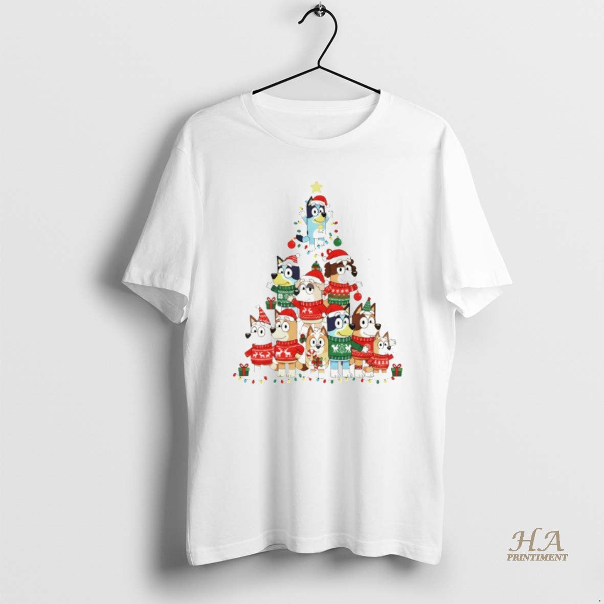 Official Bluey Family Christmas Tree T-Shirts, Hoodie, Sweatshirt | InkNestWear.com