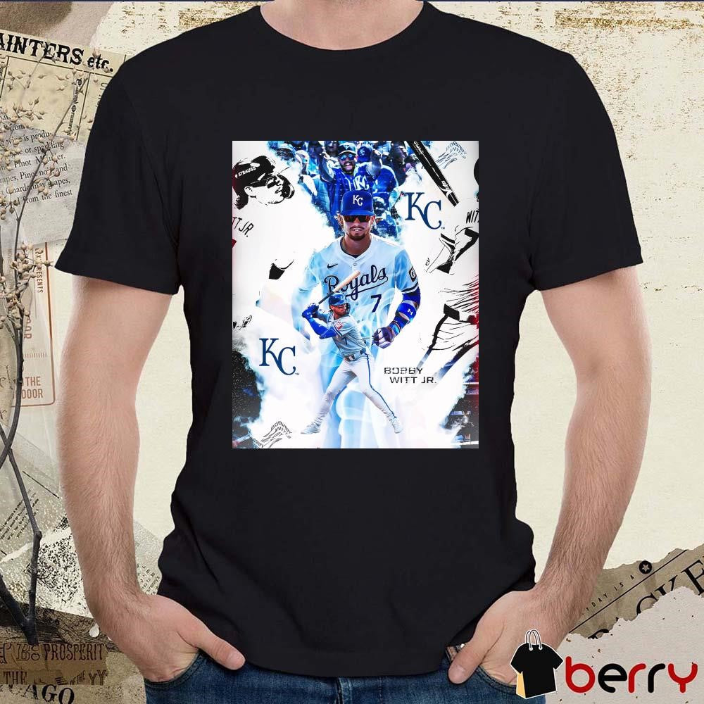 Bobby Witt Jr. Kansas City Royals MLB Gold Glove, Silver Slugger And 2nd in AL MVP voting Poster t-shirt