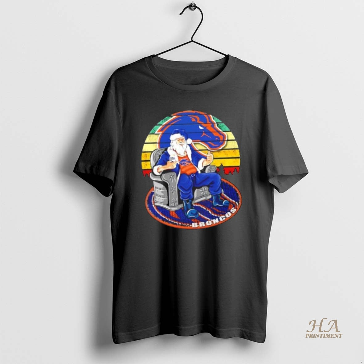 Official Boise State Broncos X Santa Claus Vintage T-Shirts, Hoodie, Sweatshirt