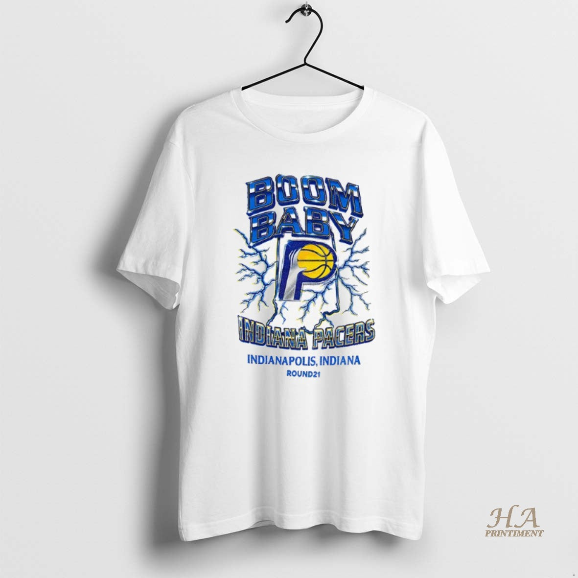 Official Boom Baby Indiana Pacers Nba Basketball Nba Indianapolis Indiana Round 21 T-Shirts, Hoodie, Sweatshirt
