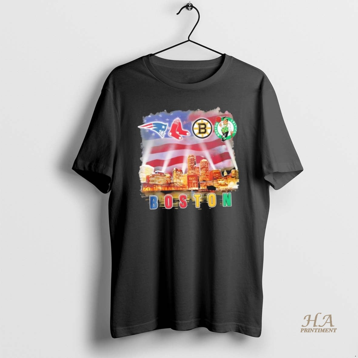 Official Boston City Sports Patriots Red Sox Bruins Celtics Usa Flag T-Shirts, Hoodie, Sweatshirt | InkNestWear.com
