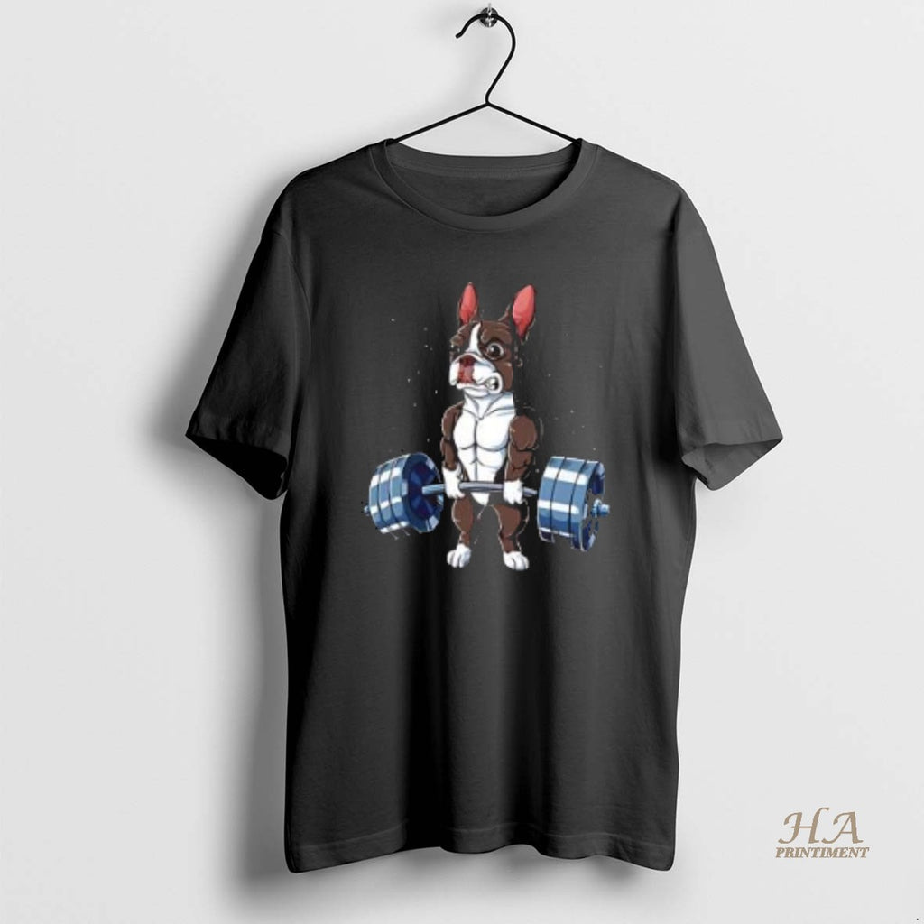 Official Boston Terrier Weightlifting Vintage Gym T-Shirts, Hoodie, Sweatshirt | InkNestWear.com