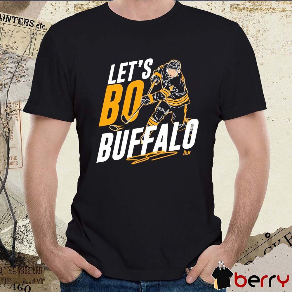 Bowen Byram Lets Bo Buffalo Sabres 2026 NHL Hockey Defenseman Signature t-shirt