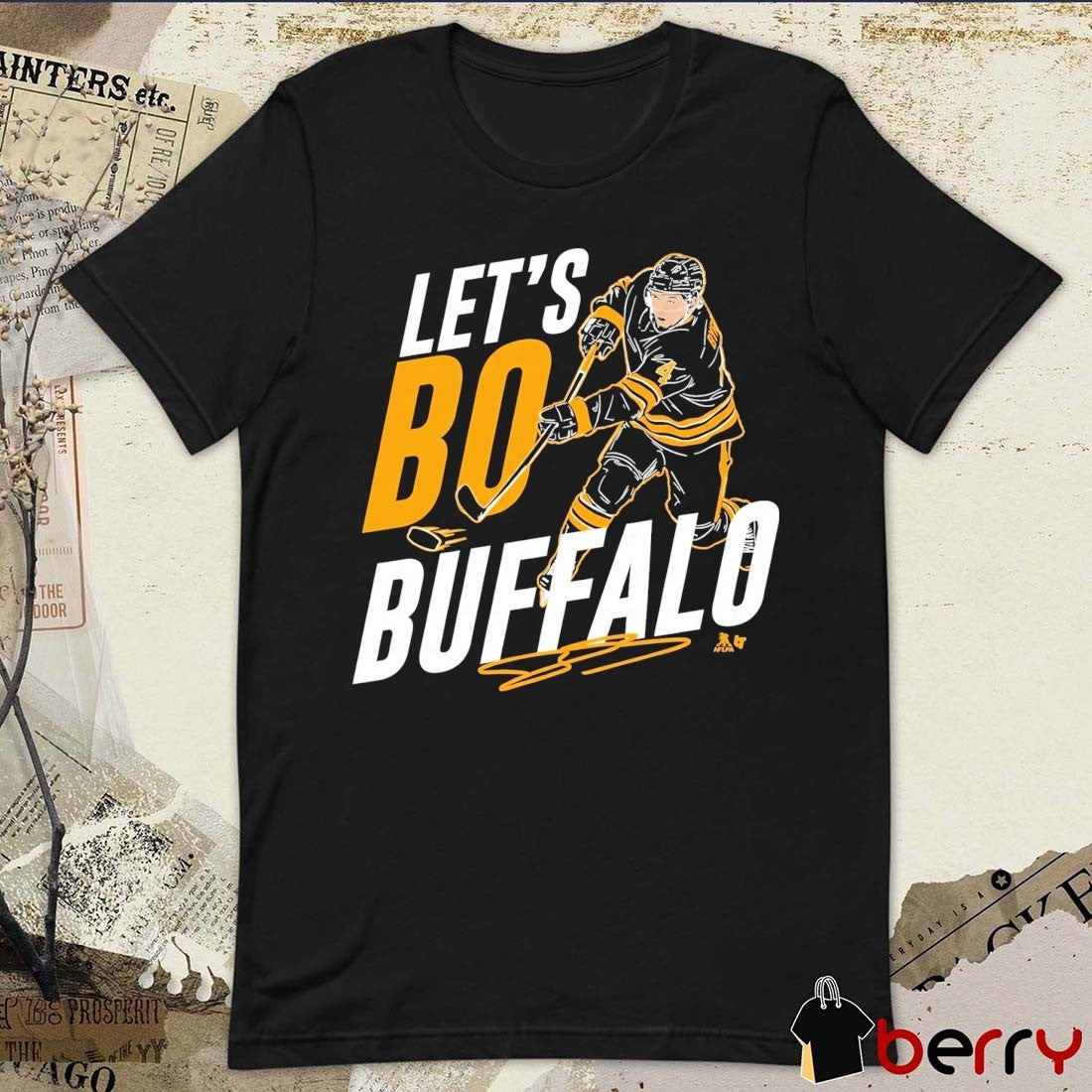 Bowen Byram Lets Bo Buffalo Sabres 2026 NHL Hockey Defenseman Signature t-shirt