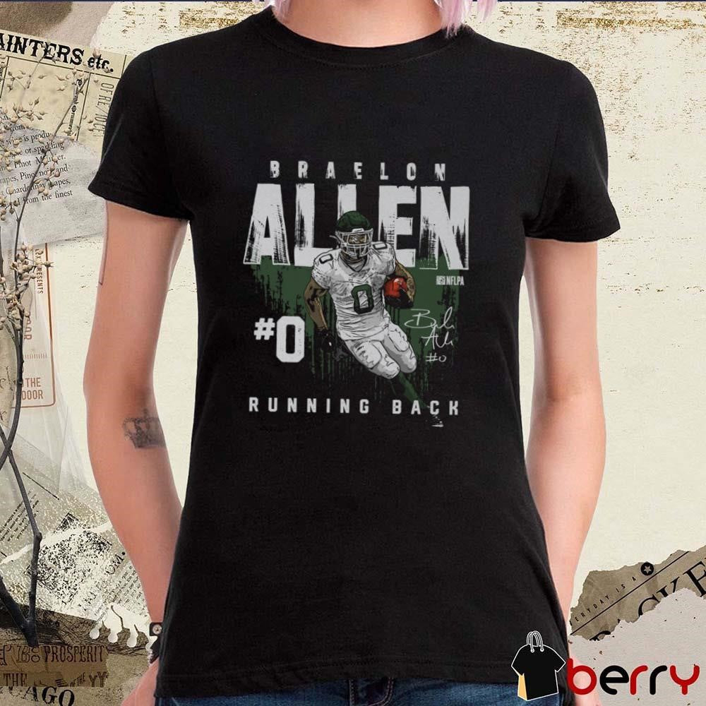 Braelon Allen New York Jets Running Back Brush Signature t-shirt