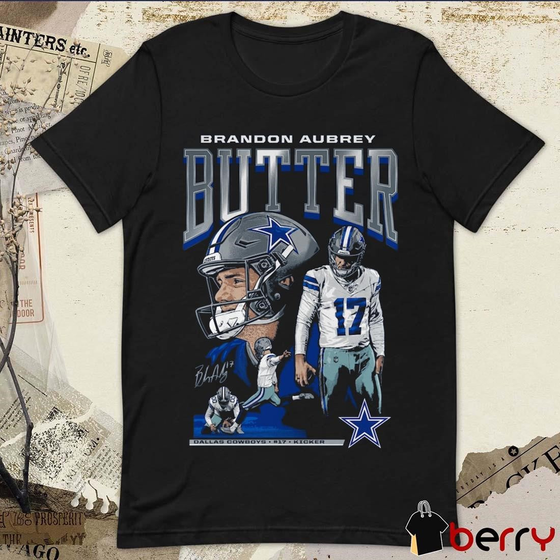 Brandon Aubrey Butter Dallas Cowboys NFL Kicker Signature Graphic t-shirt