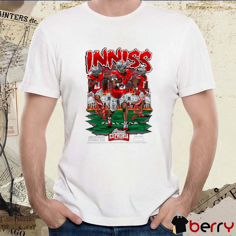 Brandon Inniss Ohio State Buckeyes Planet Euphoria Artwork t-shirt
