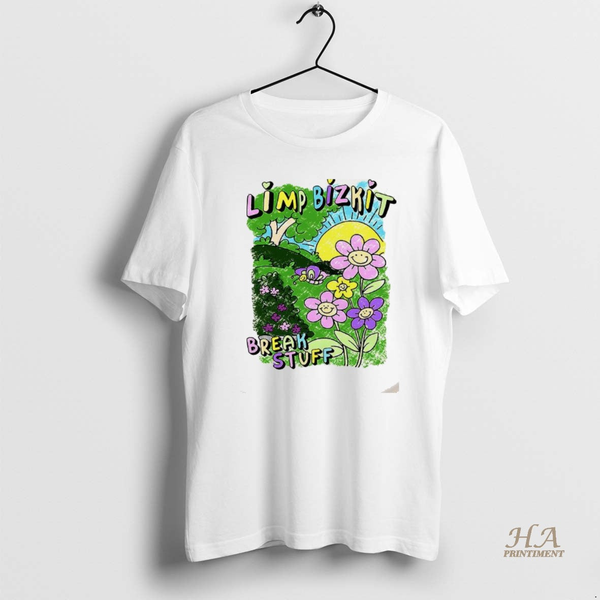 Official Break Stuff Limp Bizkit Flower Hand Drawn Paintings T-Shirts, Hoodie, Sweatshirt | InkNestWear.com
