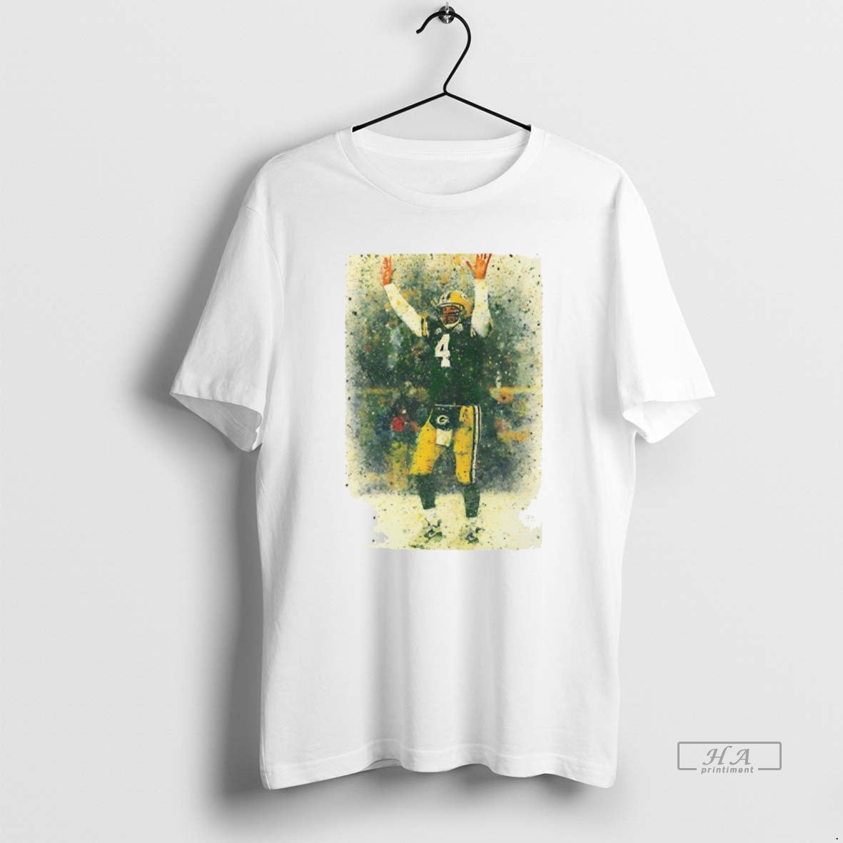 Official Brett Favre Green Bay Packers Legendary Moment Splash Art T-Shirts, Hoodie, Sweatshirt | InkNestWear.com