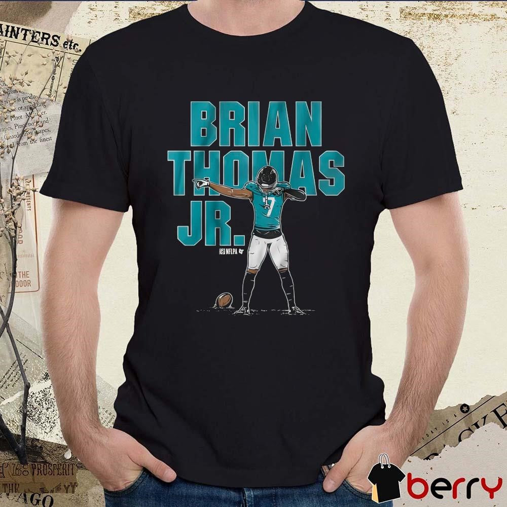 Brian Thomas Jr Superstar Pose Jacksonville Jaguars Football NFLPA 2025 Painting t-shirt