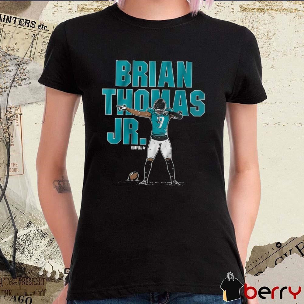 Brian Thomas Jr Superstar Pose Jacksonville Jaguars Football NFLPA 2025 Painting t-shirt