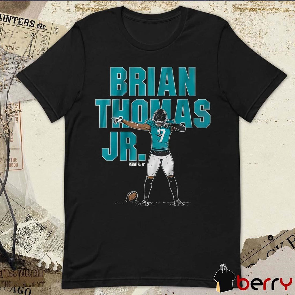 Brian Thomas Jr Superstar Pose Jacksonville Jaguars Football NFLPA 2025 Painting t-shirt