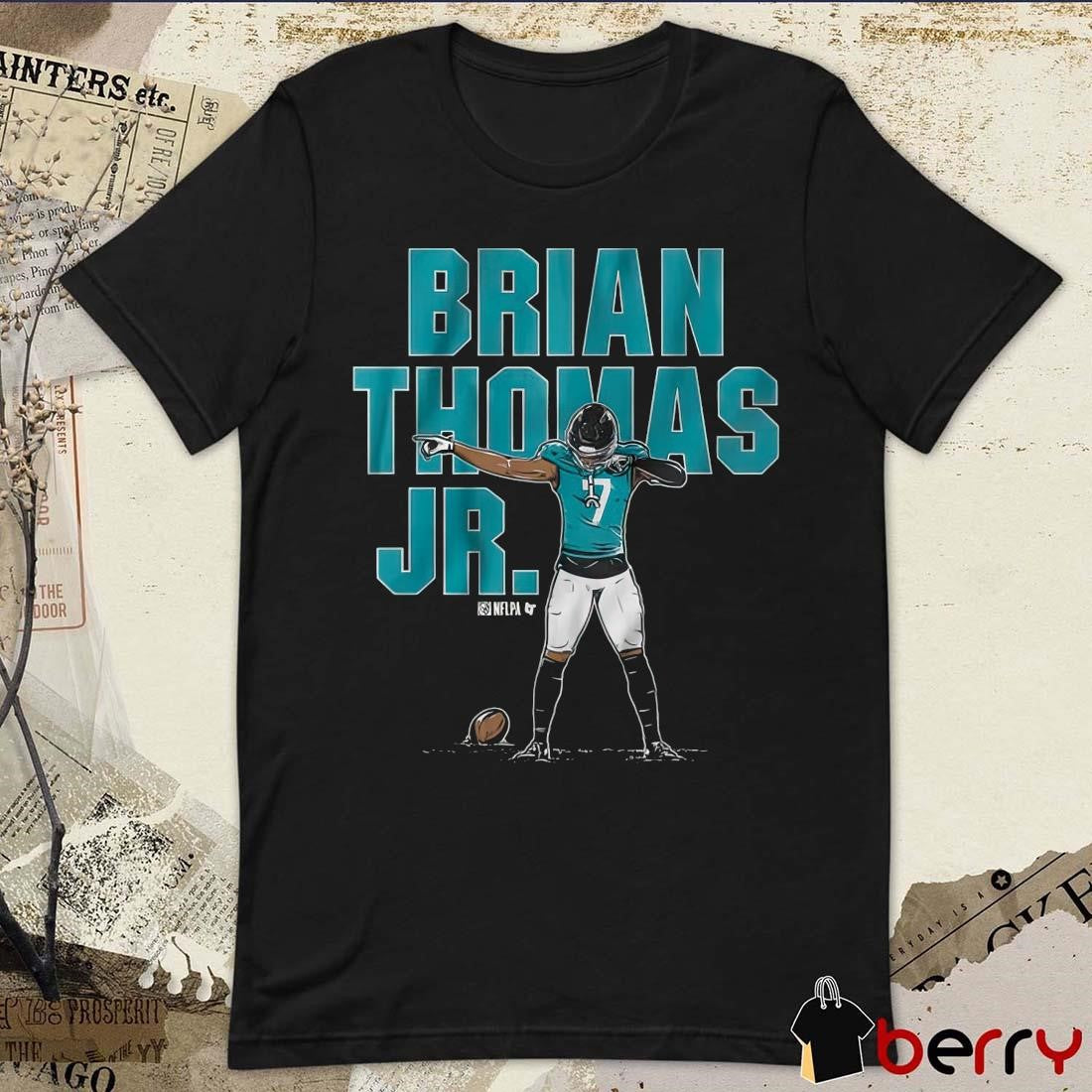 Brian Thomas Jr Superstar Pose Jacksonville Jaguars Football NFLPA 2025 Painting t-shirt