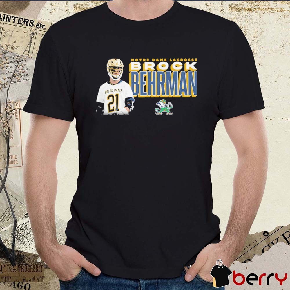 Brock Behrman Notre Dame Fighting Irish NCAA Illustrated t-shirt