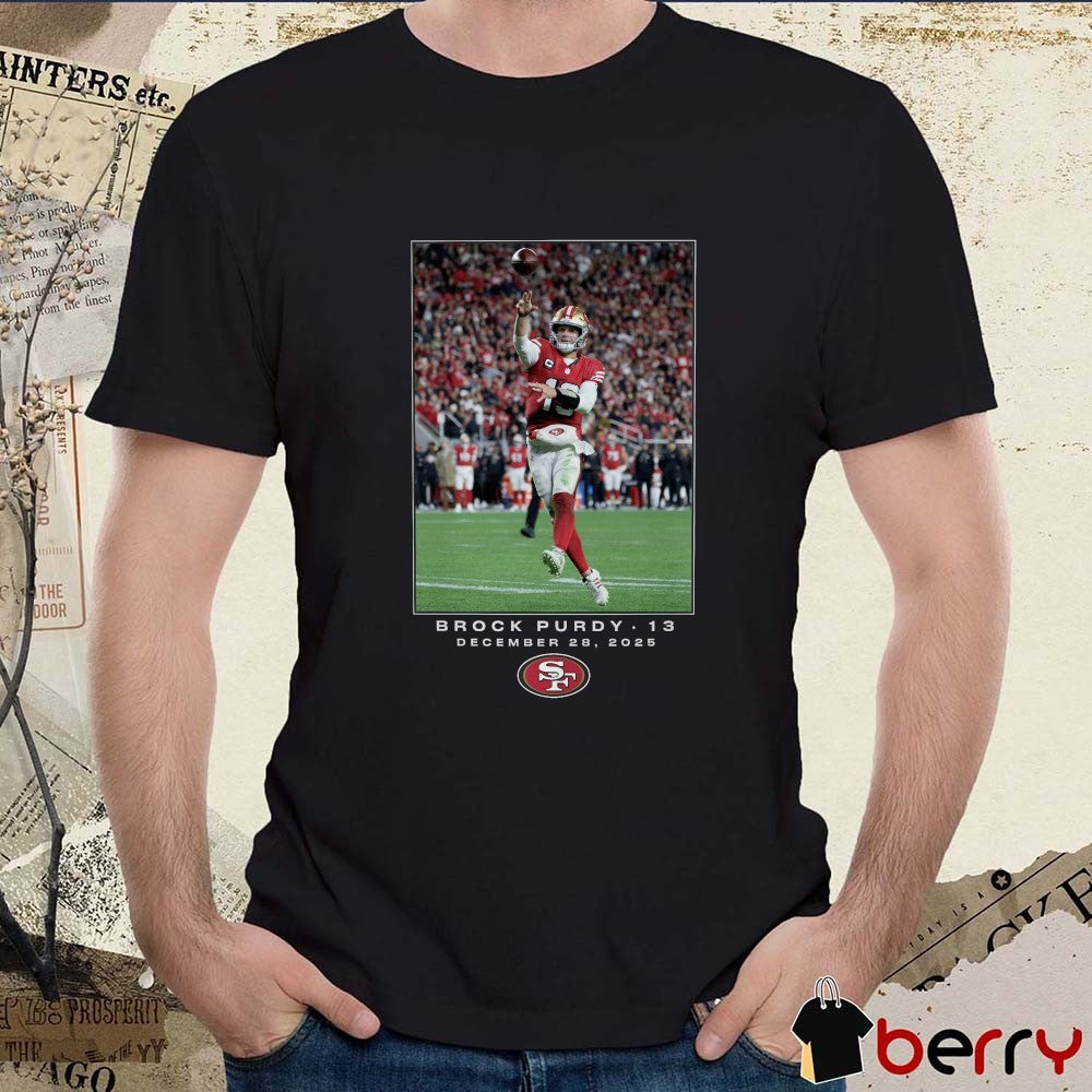 Brock Purdy San Francisco 49ers NFL Flash Features Week 17 December 28 2025 Graphic t-shirt