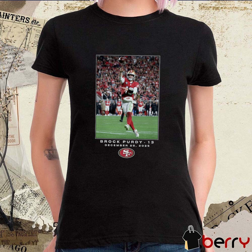 Brock Purdy San Francisco 49ers NFL Flash Features Week 17 December 28 2025 Graphic t-shirt