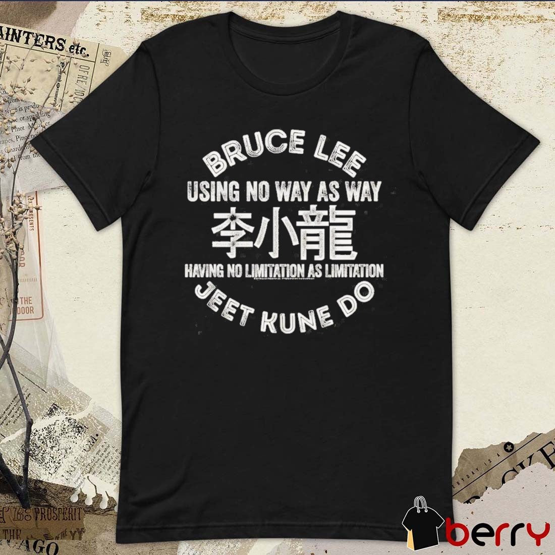 Bruce Dragon Lee Bruce Lee Using No Way As Way Having No Limitation As Limitation Jeet Kune Do 2026 t-shirt
