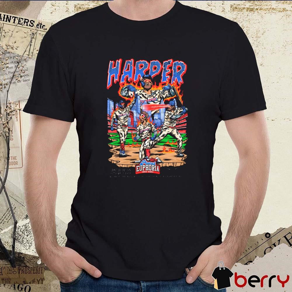 Bryce Harper Philadelphia Phillies MLB Planet Euphoria Art t-shirt