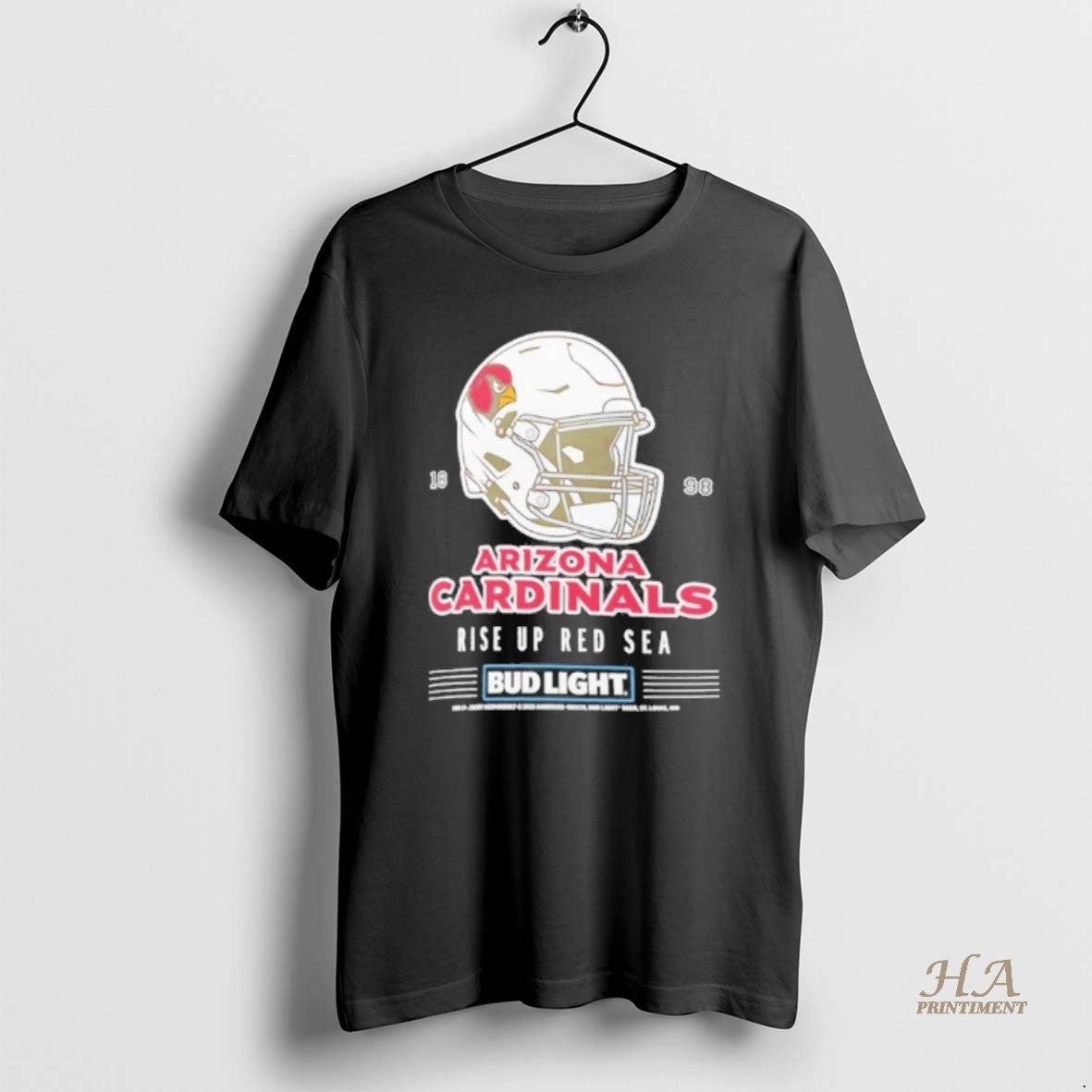 Official Bud Light X Arizona Cardinals Rise Up Red Sea Helmet T-Shirts, Hoodie, Sweatshirt | InkNestWear.com
