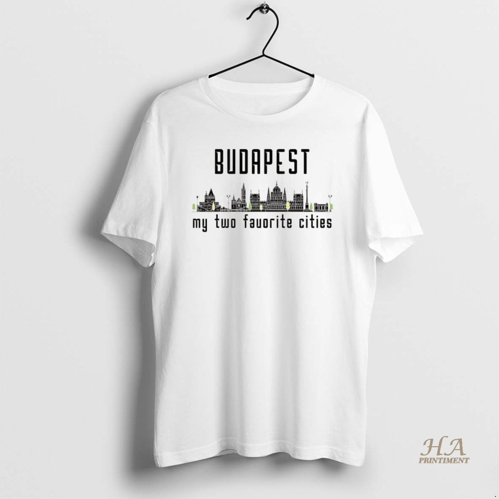 Official Budapest My Two Favorite Cities Skyline T-Shirts, Hoodie, Sweatshirt | InkNestWear.com