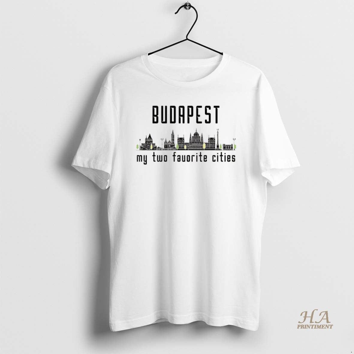 Official Budapest My Two Favorite Cities Skyline T-Shirts, Hoodie, Sweatshirt | InkNestWear.com