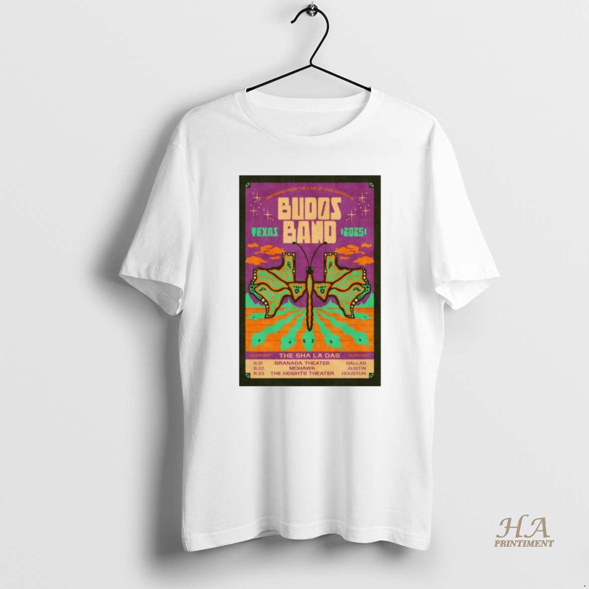 Official Budos Band Tx Tour 2025 11 21 Granada Theater Dallas 11 22 Mohawk Austin T-Shirts, Hoodie, Sweatshirt