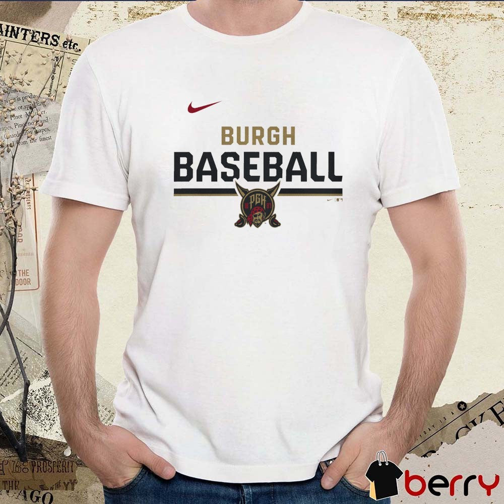 Burgh Baseball Pittsburgh Pirates MLB 2026 City Connect Stacked Team Phrase t-shirt