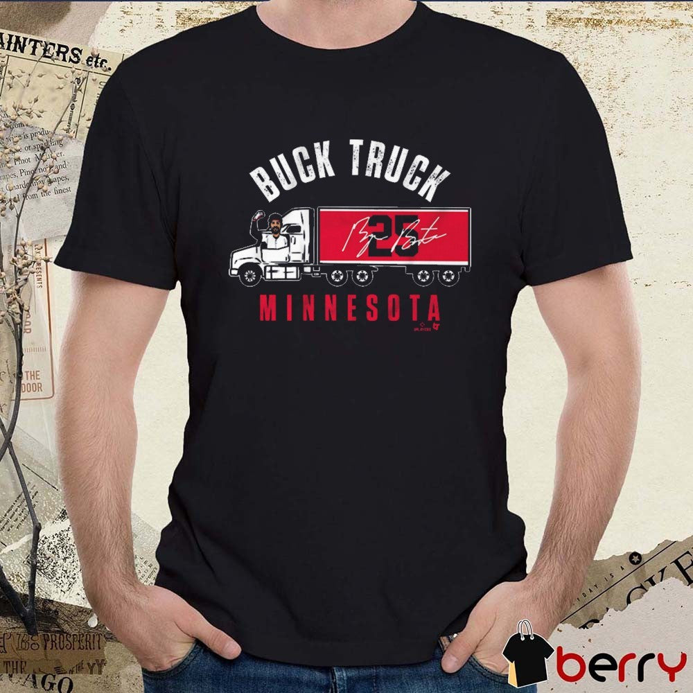 Byron Buxton Buck Truck Minnesota Twins MLB Painting Signature t-shirt
