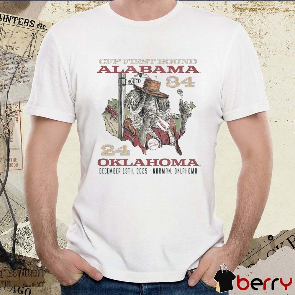 CFP First Round Alabama 34 – 24 Oklahoma See Ya Sooners December 18 2025 Norman OK t-shirt