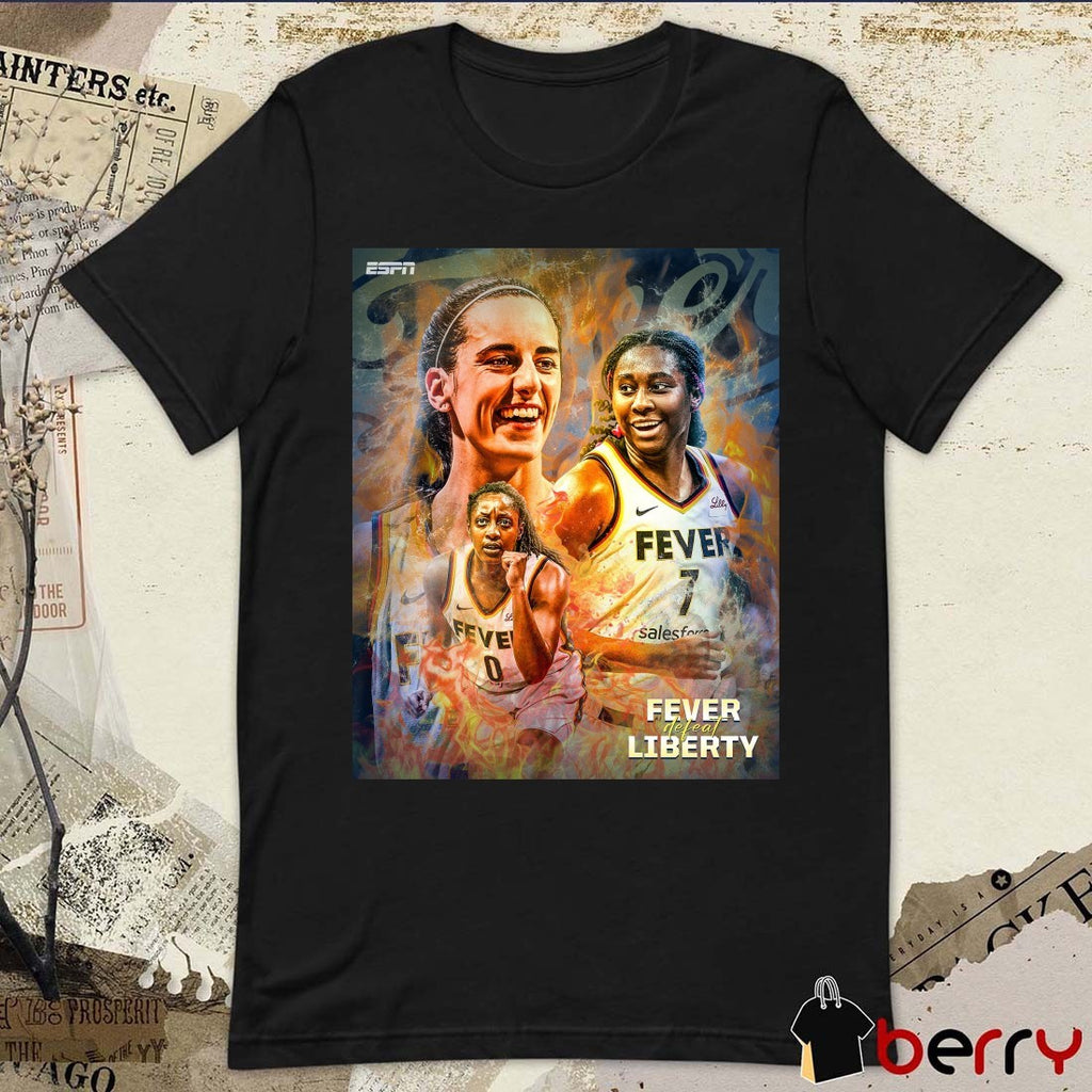 Caitlin Clark, Kelsey Mitchell and Aliyah Boston Indiana Fever Defeat New York Liberty 2025 Poster t-shirt