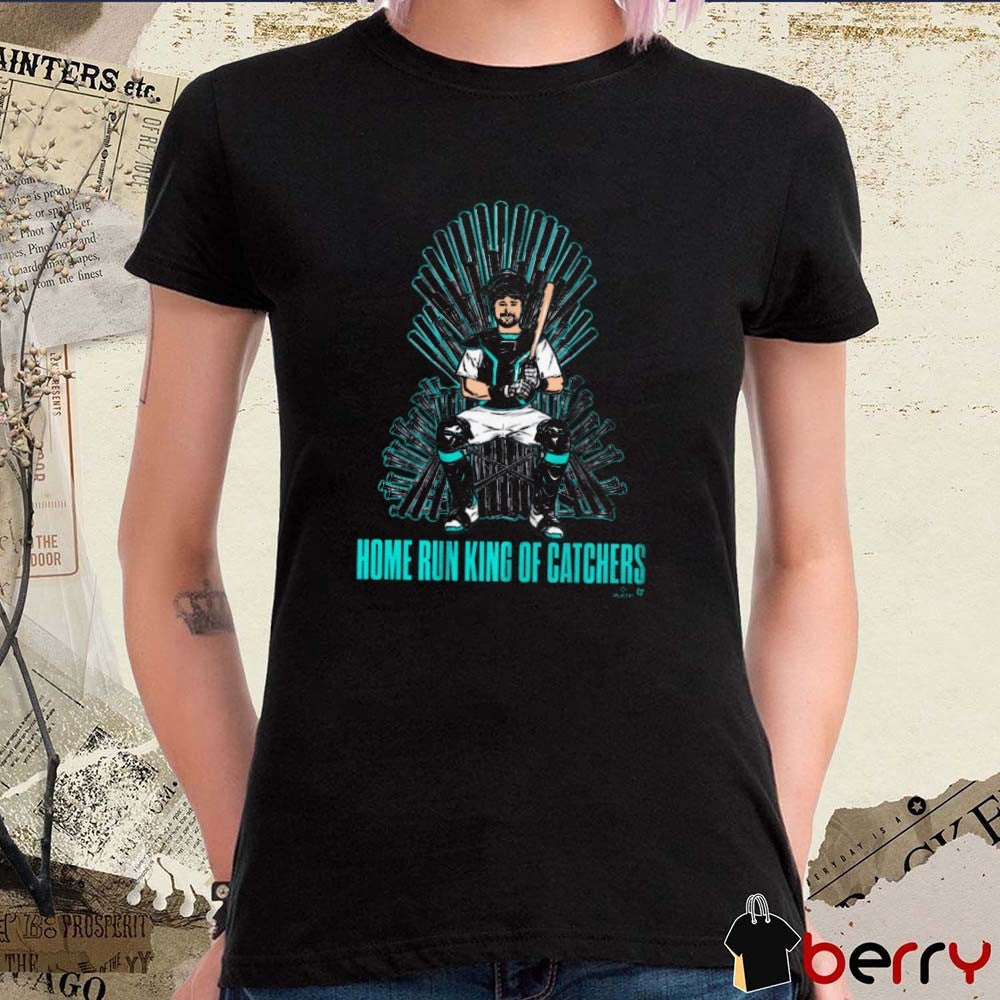 Cal Raleigh Home Run King Of Catchers Seattle Mariners MLB Graphic t-shirt