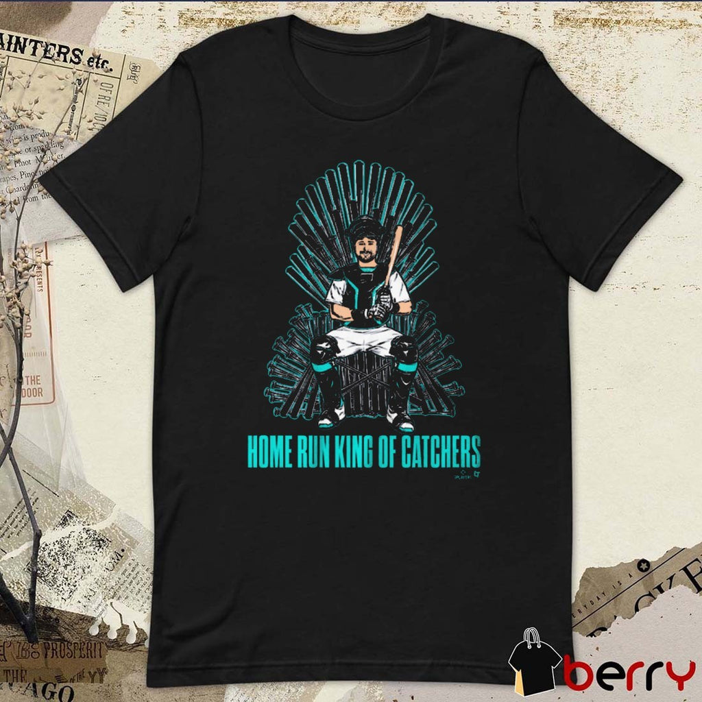 Cal Raleigh Home Run King Of Catchers Seattle Mariners MLB Graphic t-shirt