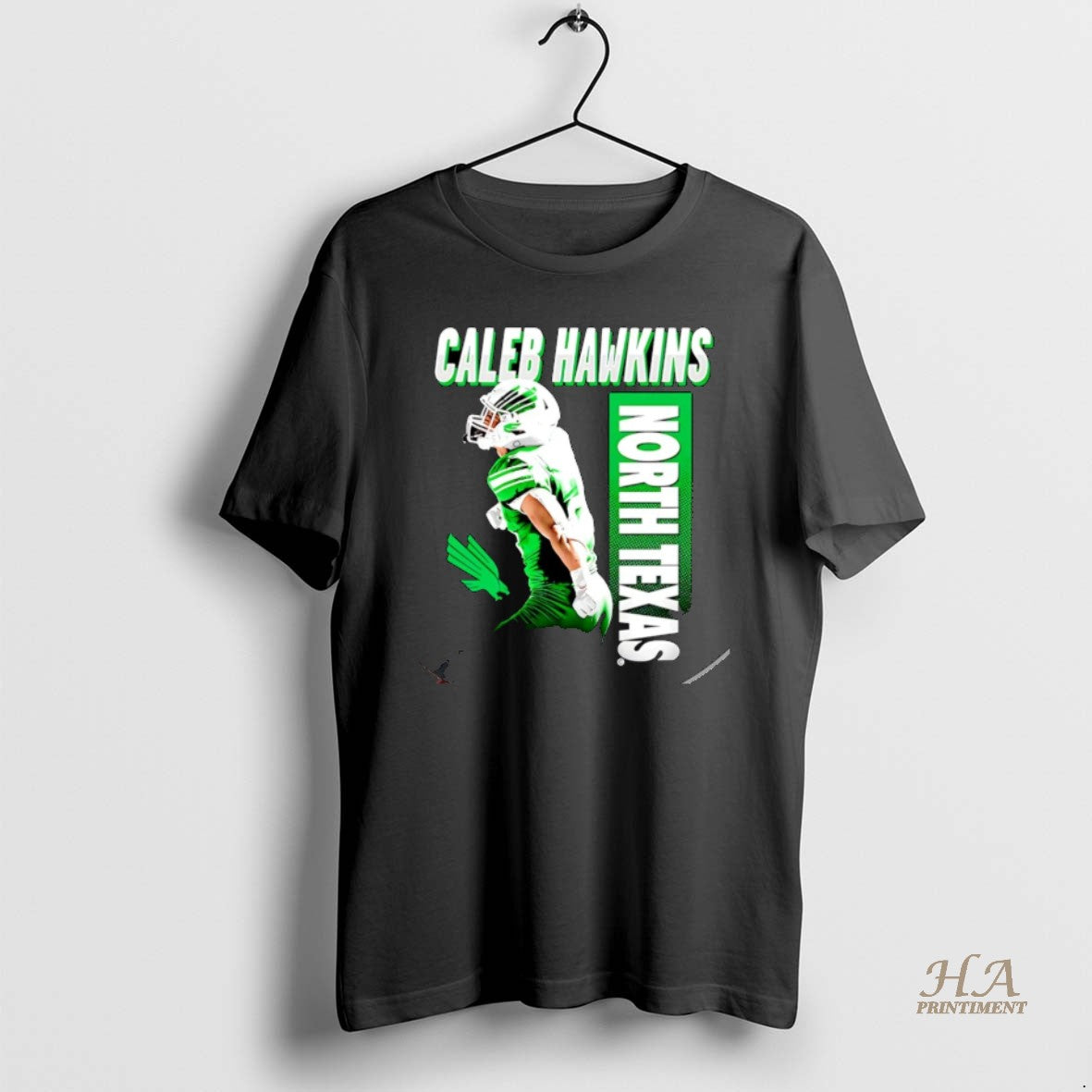 Official Caleb Hawkins North Texas Mean Green Illustrated Christmas T-Shirts, Hoodie, Sweatshirt | InkNestWear.com