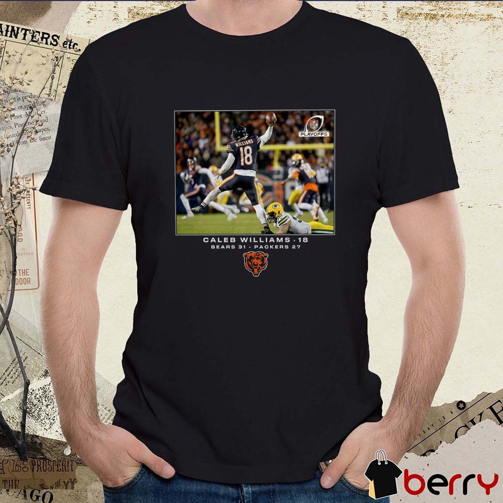 Caleb Williams Chicago Bears NFL Flash Features Wild Card Bears 31 – Packers 27 t-shirt