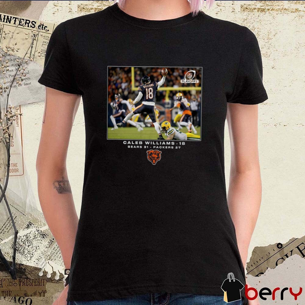 Caleb Williams Chicago Bears NFL Flash Features Wild Card Bears 31 – Packers 27 t-shirt