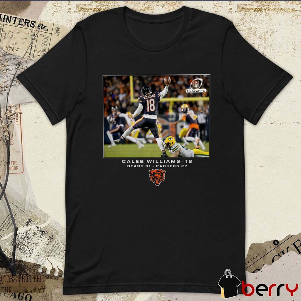 Caleb Williams Chicago Bears NFL Flash Features Wild Card Bears 31 – Packers 27 t-shirt